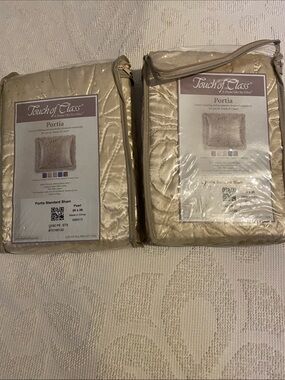 Portia Standard Sham in Pearl - Set of 2